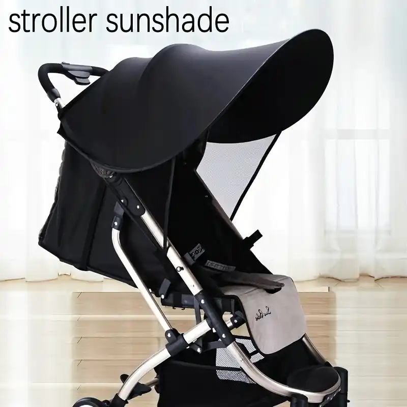 Black Stroller Sunshade Canopy Essential Baby Stroller Accessory
