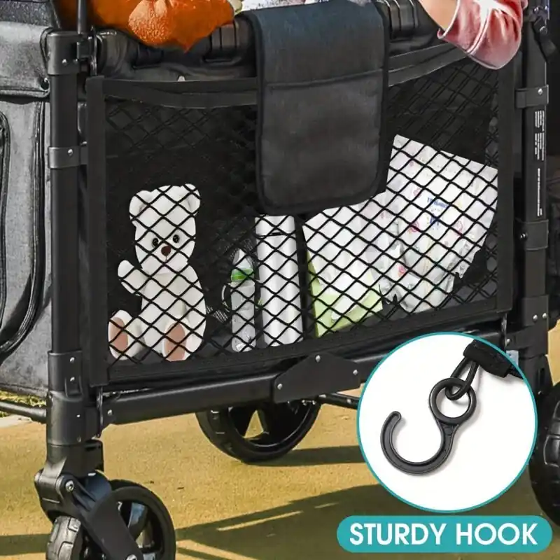 Extra Large Universal Fit Stroller Wagon Cargo Net For Organized Storage