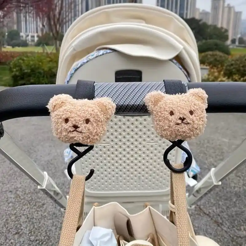 Universal Multifunctional Baby Stroller Hook Cute Bear Design Mommy Handbag Accessory