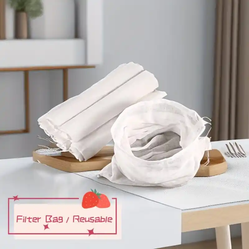 Reusable Nut Milk Bag Set Fine Mesh Almondsoy Milk Strainer
