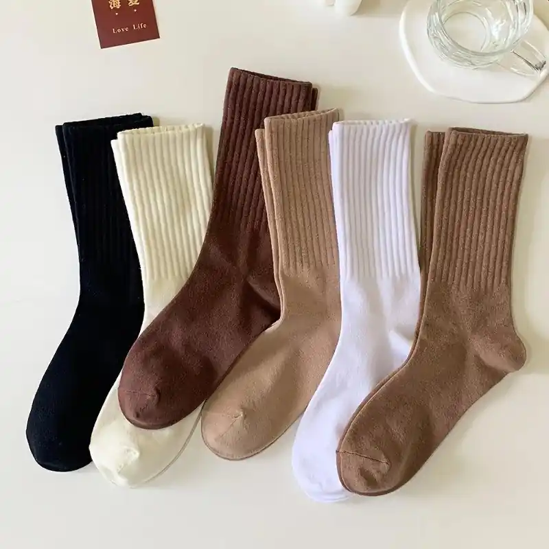 Unisex Breathable Crew Socks 56 Pairs Versatile Casual Fashion For Men Women
