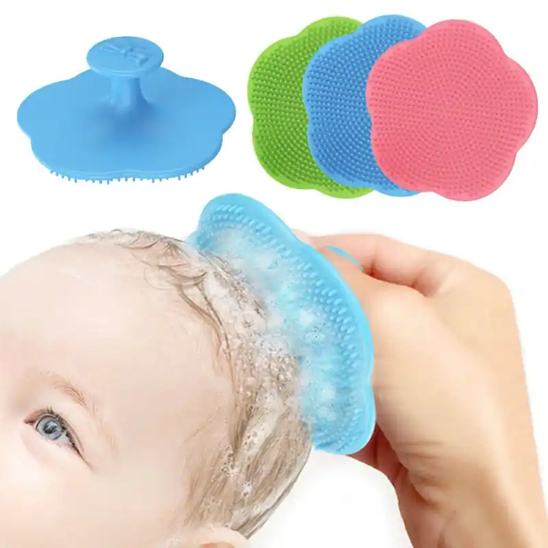 Infant Bath Hair Brush Newborn Head Massager Soft Fat Comb For Holidays