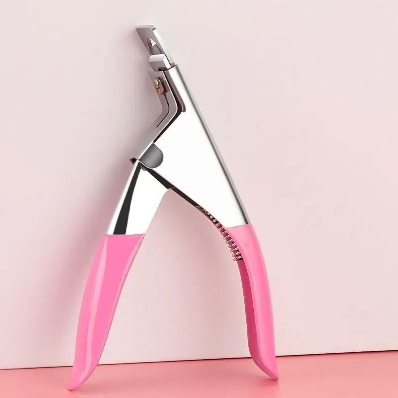 Straight Edge Acrylic Nail Clipper Guillotine Manicure Cutter