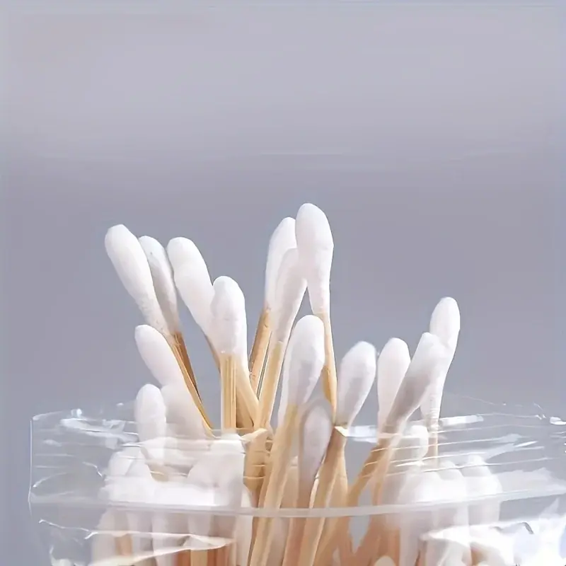100pcs Doubleended Cotton Swabs For Makeup Removal Ear Cleaning