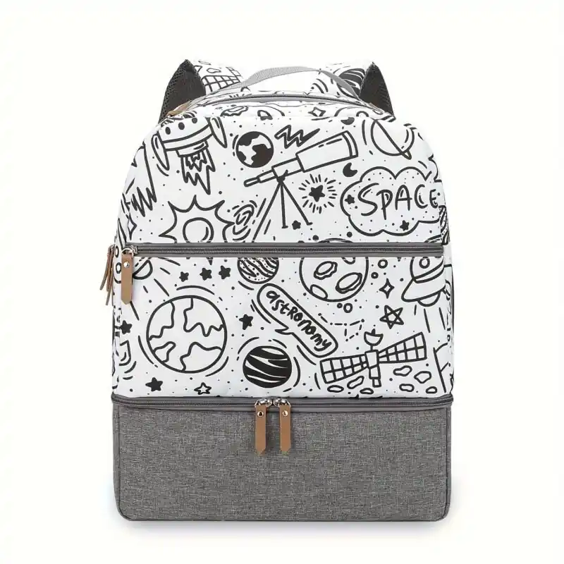 Insulated Travel Mommy Backpack For Milk Bottle Food Storage