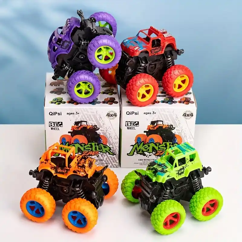 Kids 4wd Inertial Offroad Vehicle Toy Super Resistant Climbing Car Model