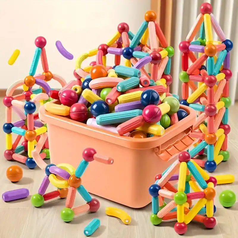 3d Magnetic Construction Blocks For Kids Ideal Educational Toy Gift