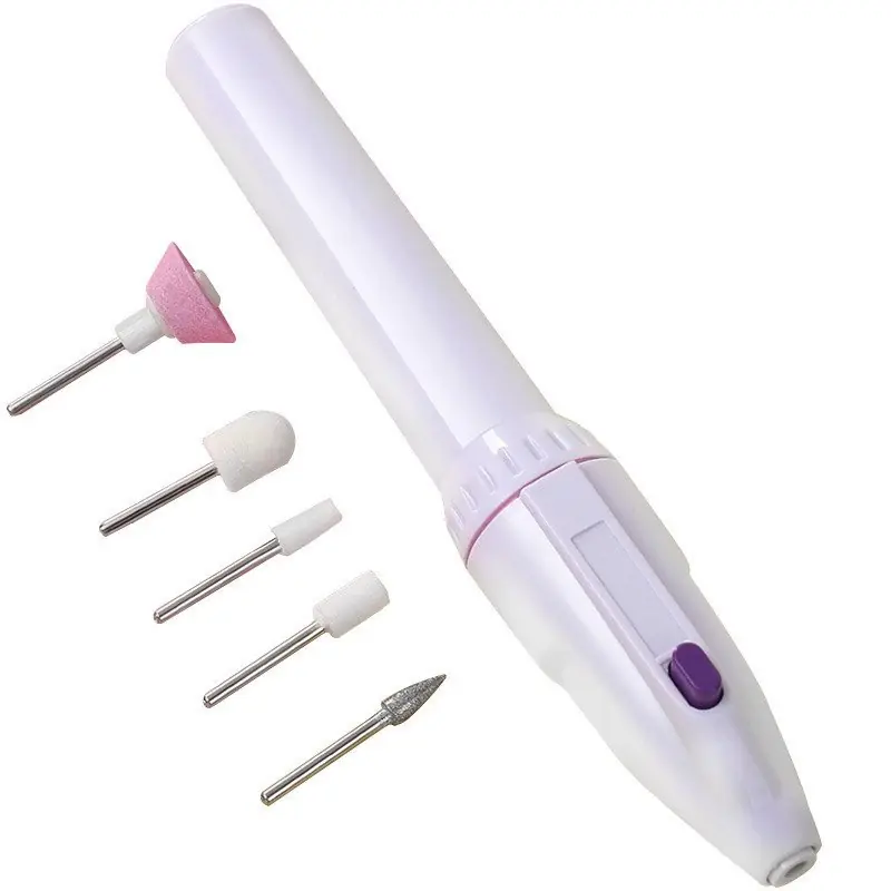 Portable Electric Nail Manicure Set 5in1 Trim Polish And Remover Machine