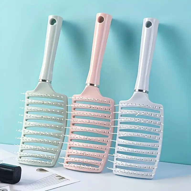 Antistatic Vented Detangling Hair Brush Scalp Massaging Round Curling Comb