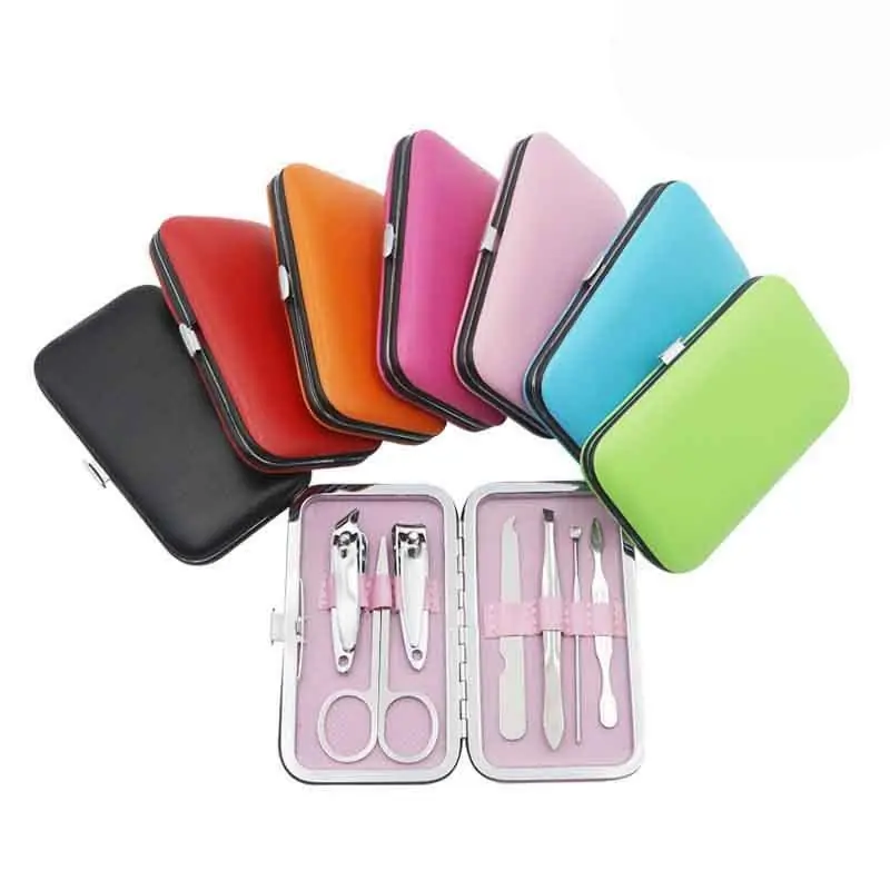 7piece Stainless Steel Manicure Set Portable Nail Care Grooming Kit