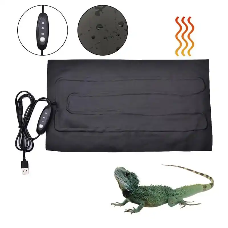 Reptile Heating Pad With Timer Temperature Control For Small Pets Lizards Insects