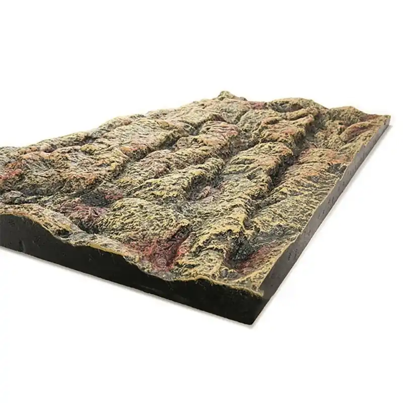 Realistic Rock Foam Background For Reptile Terrarium Vivarium Aquarium Brown