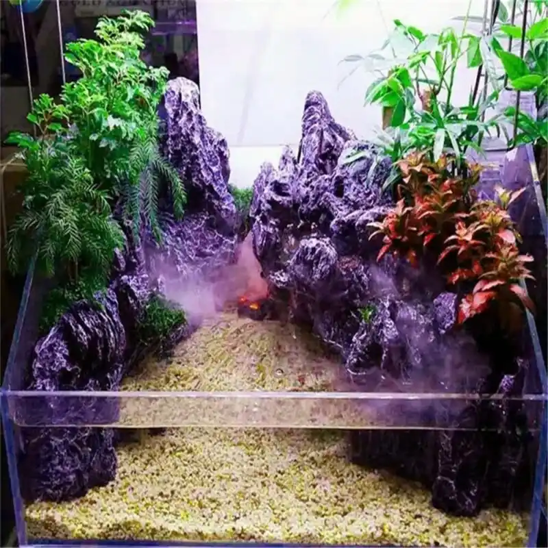 3d Rockery Aquarium Background For Reptile Terrarium Pet Gecko Frog Decor