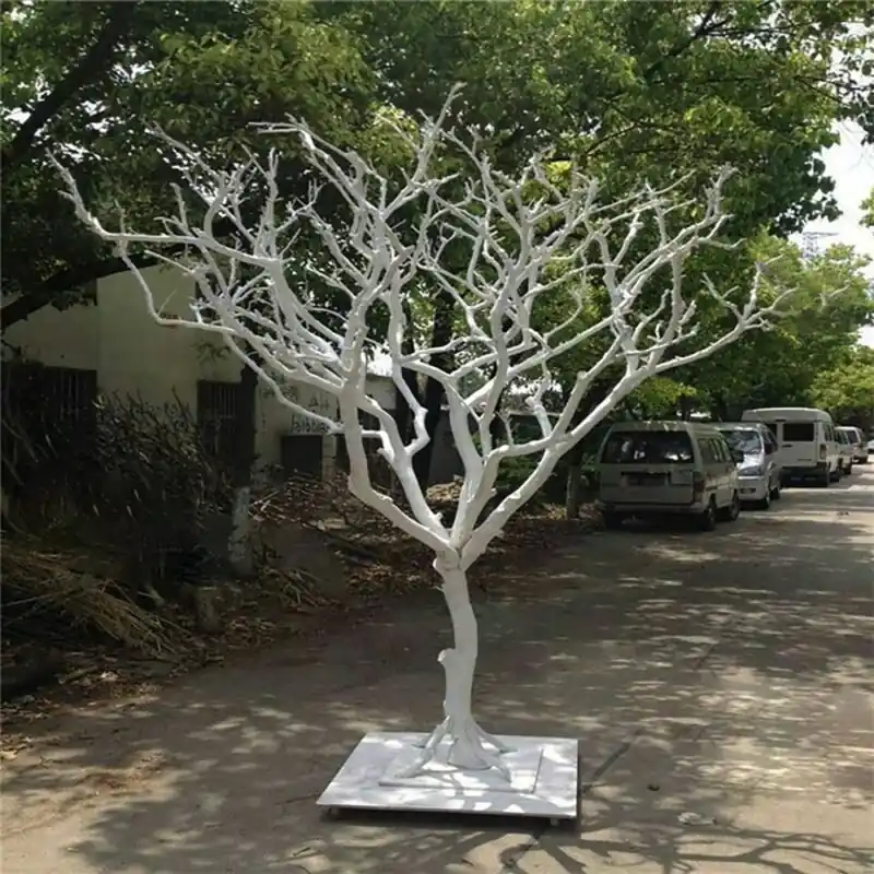 White Natural Dry Branches For Reptile Terrarium Wedding Christmas Decor