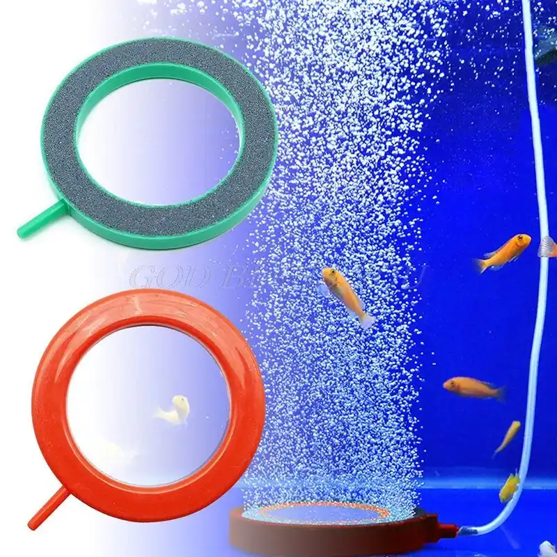 10cm Round Aquarium Air Stone Fish Tank Oxygen Bubble Disk Pump