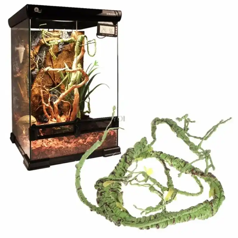 Artificial Jungle Habitat Decoration For Reptiles And Amphibians Green 11m X 6m