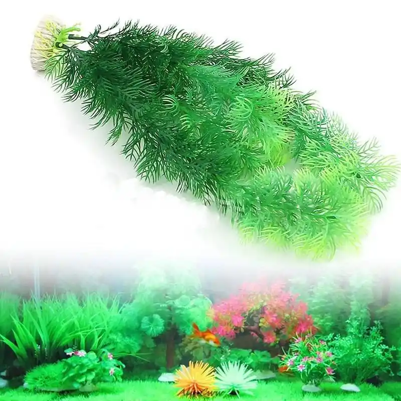 Artificial Plastic Plant Decor For Aquarium Fish Tank Lifelike Ornament