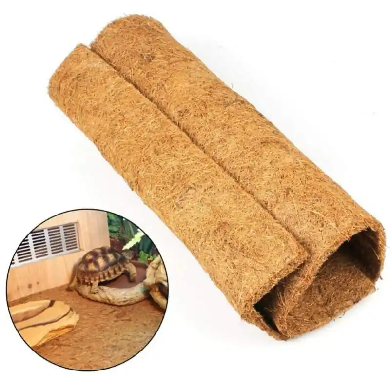 Brown Reptile Carpet Terrarium Liner Mat For Gecko Dragons Lizards Iguanas