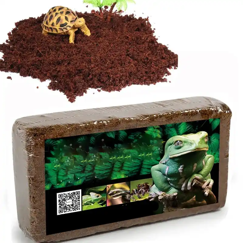 Natural Coconut Fiber Reptile Bedding For Terrariums Lizard Tortoise Substrate