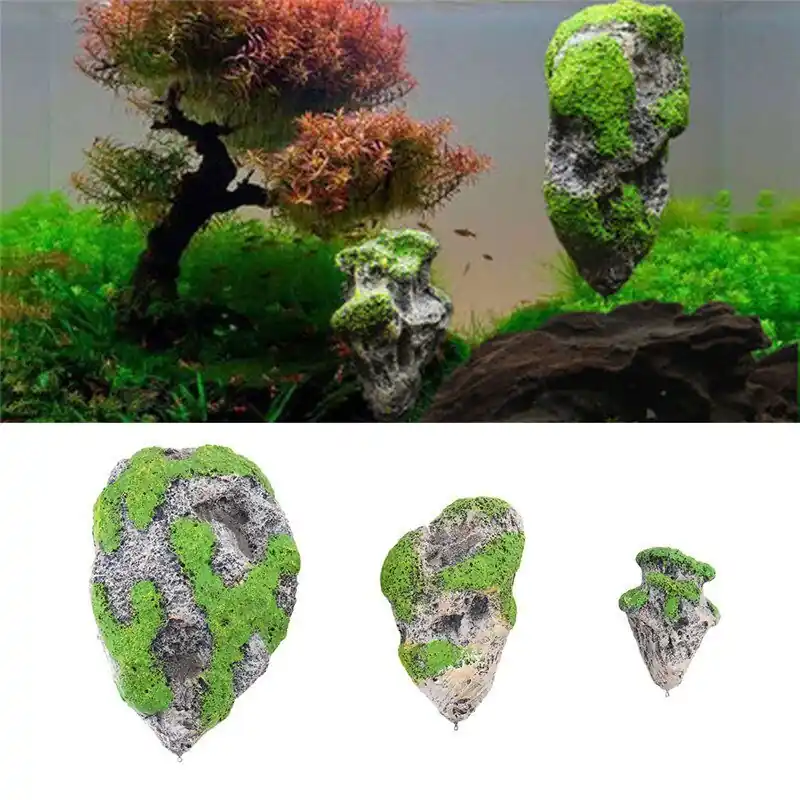 Floating Aquarium Rock Artificial Pumice Stone Fish Tank Decor
