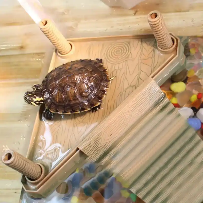 Reptile Basking Platform Floating Aquarium Decor For Turtles Frogs Amphibians