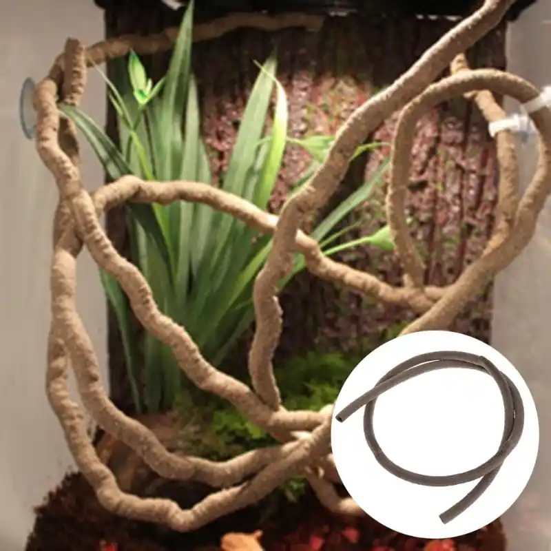 Flexible Jungle Vine Reptile Habitat 1m Bendable Vivarium Climbing Accessory