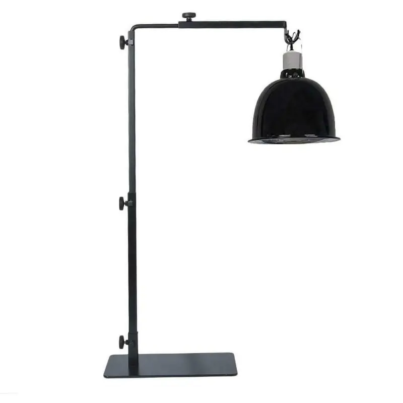 Adjustable Reptile Heating Lamp Stand Telescopic Metal Light Holder Hanger