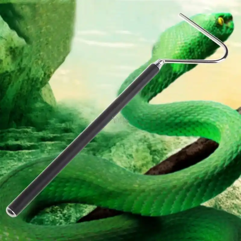 Adjustable Stainless Steel Black Snake Catching Hook Long Handle Trap Tool