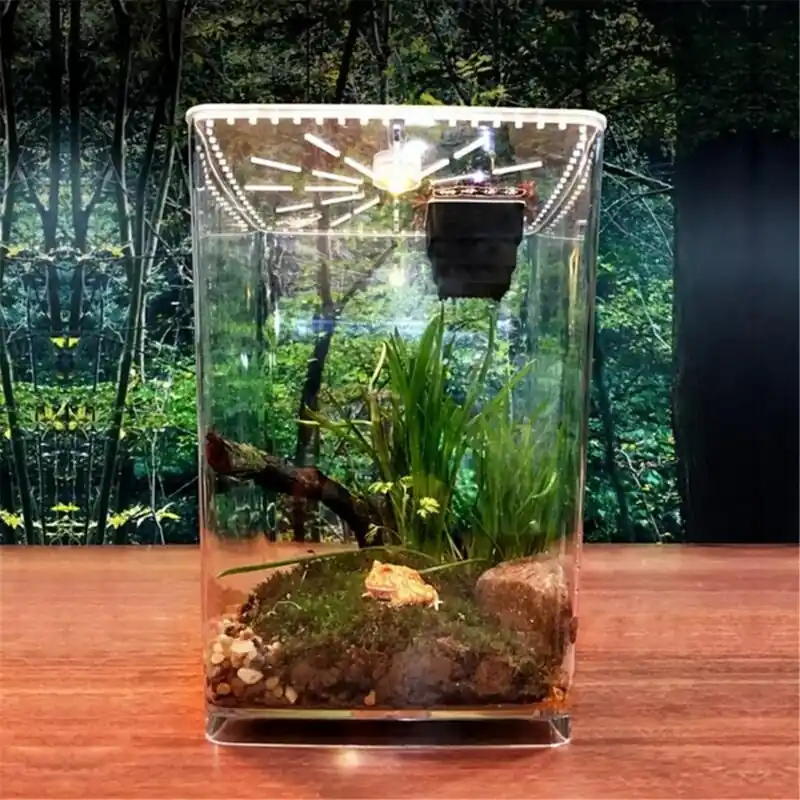 Transparent Acrylic Reptile Terrarium Snake Spider Chameleon Breeding Cage