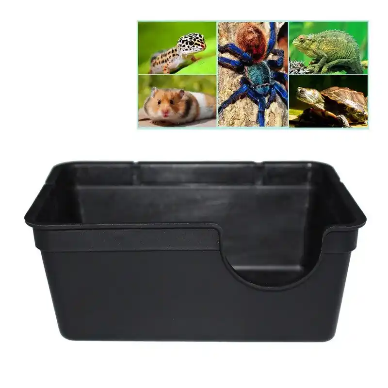 Spacious Tortoise Snake Lizard Hide Box Plastic Reptile Spawning Cave