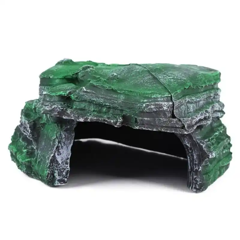 Reptile Platform Decor Turtle Basking Stone Aquarium Tank Climbing Terrace Cave Decoration