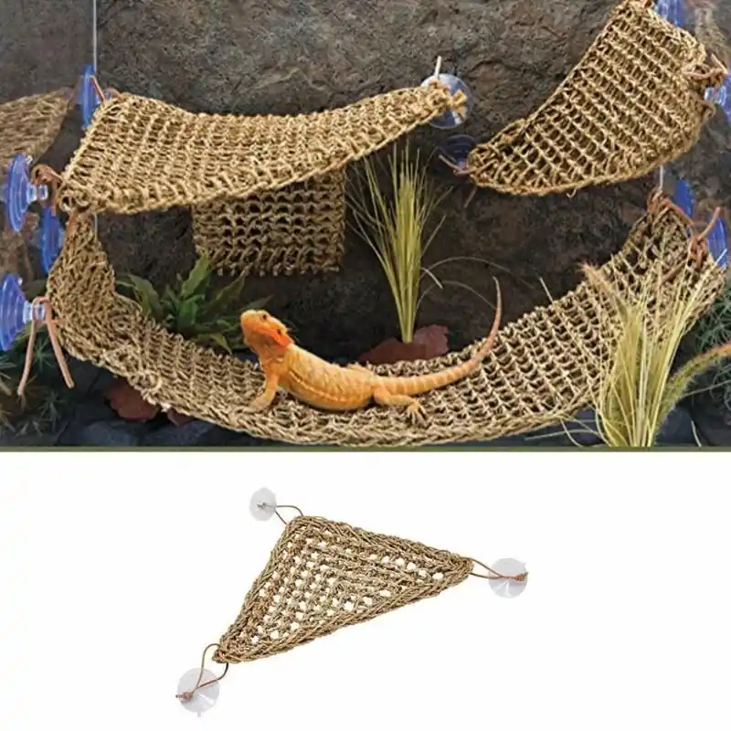 Seaweed Reptile Hammock Hanging Bed Mat For Lizards Bearded Dragons Iguanas