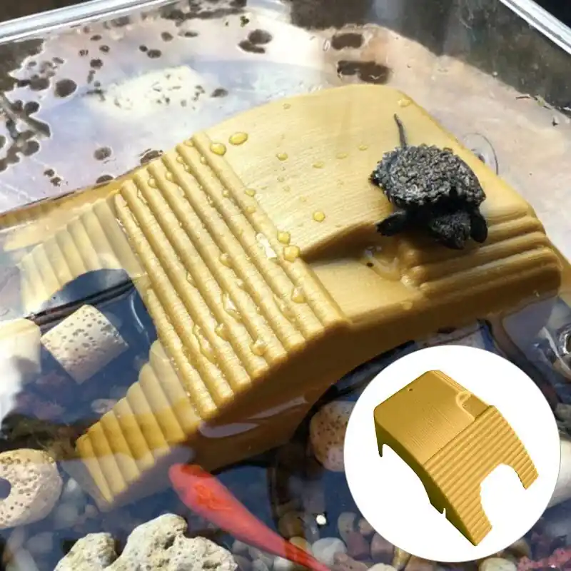 Amphibian Aquatic Climb Tank Reptile Basking Platform Floating Turtle Staircase