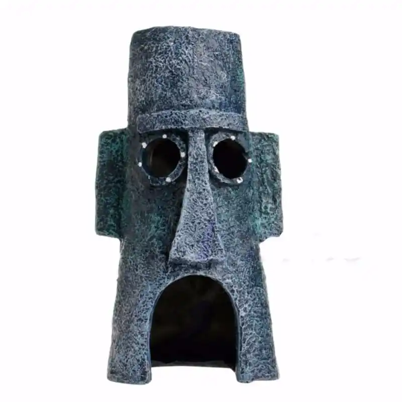Spongebob Squidward Pineapple Aquarium Ornament Mini Fish Tank Decorations With Escape Hole