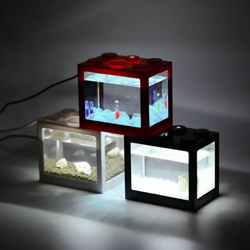 Stackable Mini Aquarium Fish Tank For Small Reptiles Home Decor