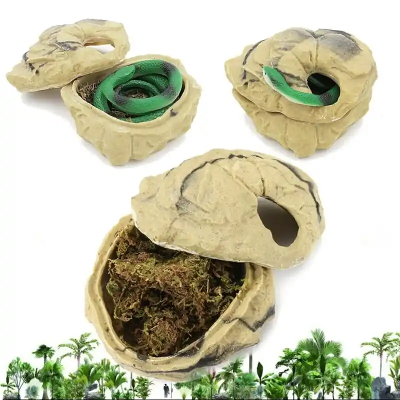 Resin Reptile Hideout Cave Large For Snakes Lizards Turtles Scorpions