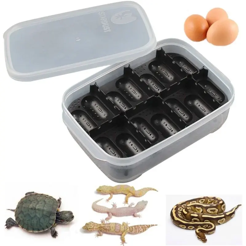 14slot Reptile Egg Incubator Plastic Breeding Box For Lizard Snake Gecko