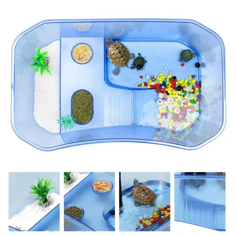 Reptile Breeding Box With Basking Platform Tortoise Turtle Fish Vivarium
