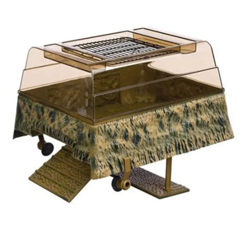 Reptile Habitat Aquarium Tank Turtle Basking Terrace Fish Dock 43x35x254cm