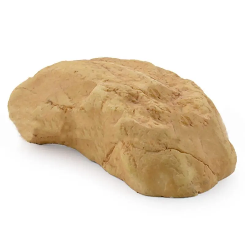 Yellow Reptile Hide Cave Emulation Rock For Pet Habitat Testudo Ornament