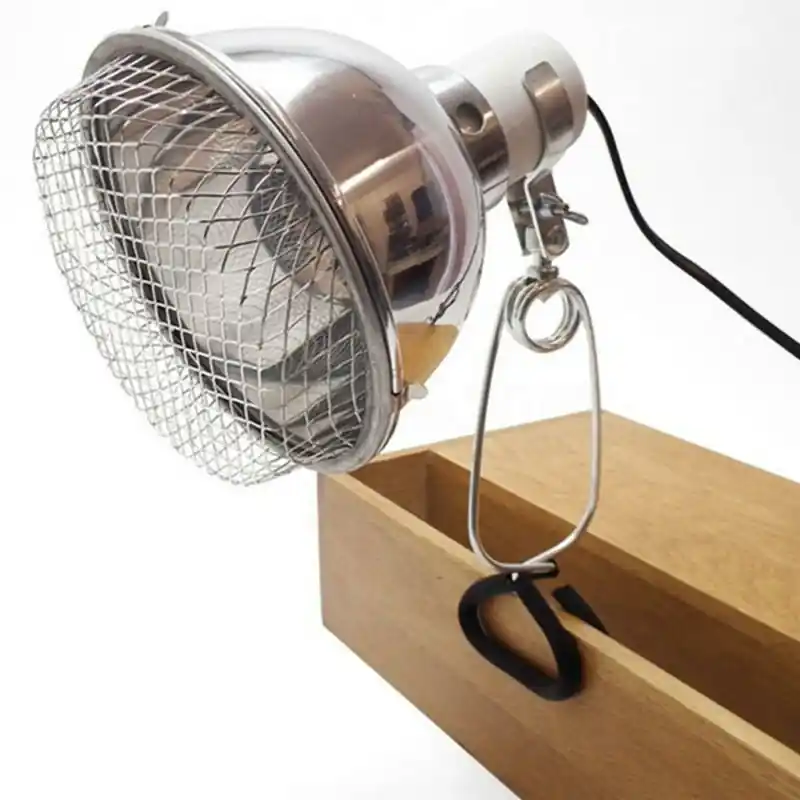 Reptile Heat Lamp Holder Metal Clamp For Ceramic Bulb Heater