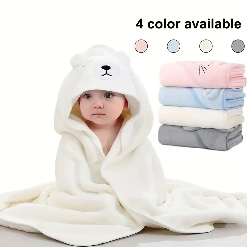 Ultra Soft Cartoon Animal Kids Bath Towel Bathrobe Ideal Holiday Gift