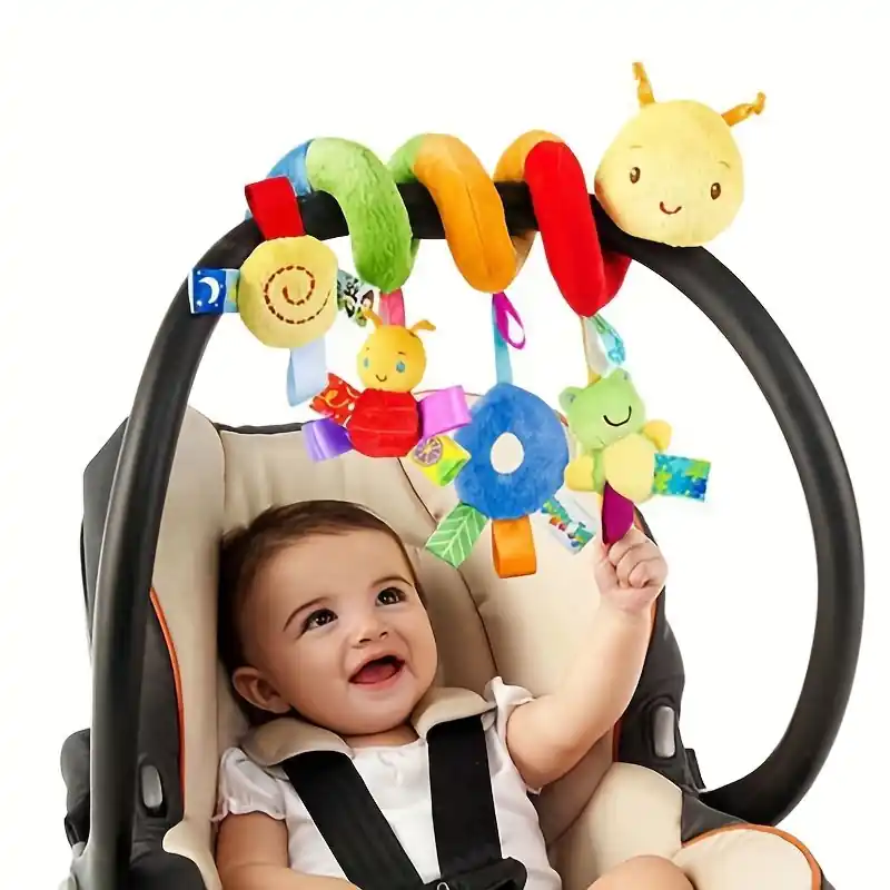 Rainbow Animal Plush Crib Spiral Toy Perfect Gift For Newborns
