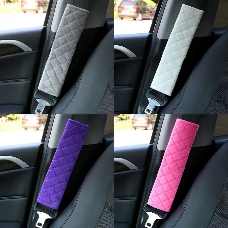 2pcs Comfortable Car Seat Belt Covers Shoulder Pads For Adults Teens