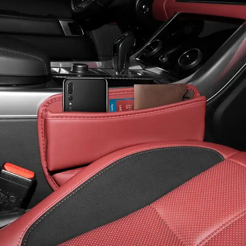 Pu Leather Car Seat Gap Organizer For Secure Storage Solution