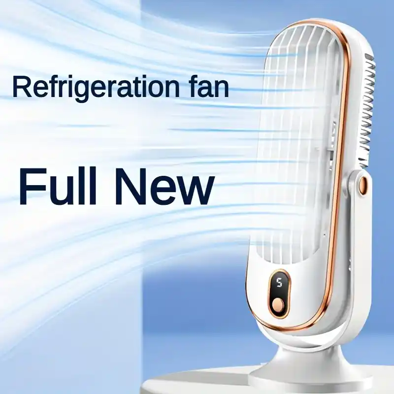 Portable Dualmotor Air Conditioner Fan Usb 5speed 720 Surround For Outdoor Office Travel