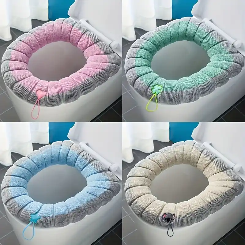 Universal Thickened Toilet Seat Cushion Ring For Hotels Nonfreezing