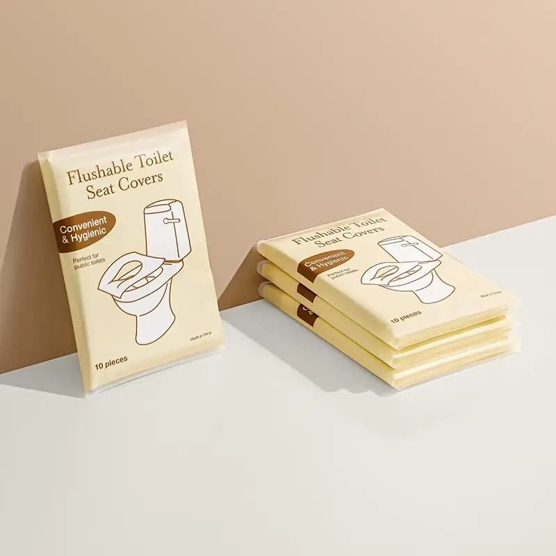 Biodegradable Flushable Toilet Seat Covers 6020pcs For Travel Camping Potty Training