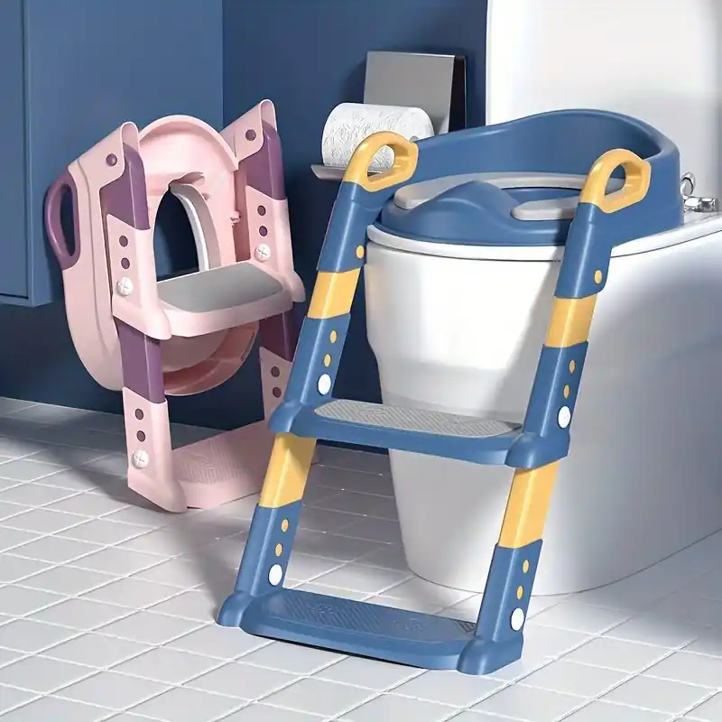 Foldable Baby Toilet Training Seat With Steps Unisex Holiday Gift Idea