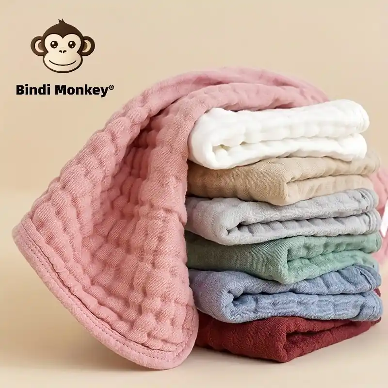 3pack Newborn Baby Towels Ultrasoft 6layer Absorbent Cotton